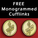 Free Monogrammed Cufflinks